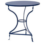 Маса Zappeion Noah металик сина D70x72 см