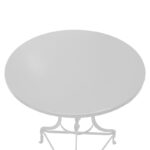 Zappeion Table Noah metallic white D70x72cm. - Слика 2