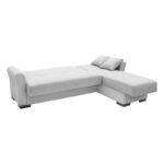 Reversible corner sofa bed Pasion fabric gray 240x155x84cm - Слика 2