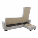 Reversible corner sofa bed Pasion fabric gray 240x155x84cm - Слика 4