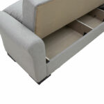 Reversible corner sofa bed Pasion fabric gray 240x155x84cm - Слика 5