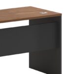 Professional right corner office desk Oscar walnut-anthracite 160x140x76cm - Слика 5