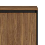 Professional low cabinet Oscar in walnut-anthracite color 80x40x80cm - Слика 3