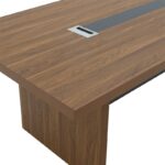 Professional conference table Oscar walnut-anthracite 200x100x76cm - Слика 4