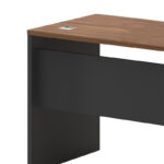 Professional left corner office desk Oscar walnut-anthracite 160x140x76cm - Image 5