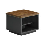 Професионална канцелариска маса професионална Оскар меламин во нијанса на орев-јаглен 60x60x42 см