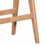 Dining Bar table Winslow rubberwood walnut 120x45x100cm - Image 3