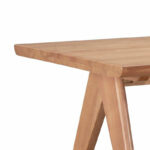 Winslow rubberwood table in light walnut color 180x85x75cm - Image 2