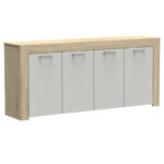 Buffet Haven sonoma-white 180x40x80cm