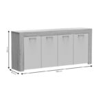 Buffet Haven sonoma-white 180x40x80cm - Image 4