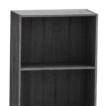 Bookcase Presley grey-wenge 60x30x167cm - Слика 2