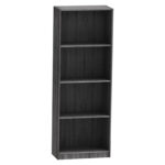 Bookcase Presley grey-wenge 60x30x167cm