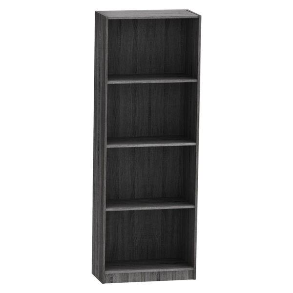 Bookcase Presley grey-wenge 60x30x167cm