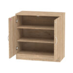 Office cabinet low Anze natural melamine 80x40x80cm - Слика 3