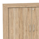 Office cabinet low Anze natural melamine 80x40x80cm - Слика 4