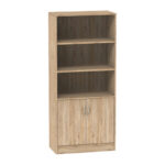 Bookcase Anze natural melamine 80x40x180cm
