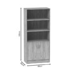 Bookcase Anze natural melamine 80x40x180cm - Image 6