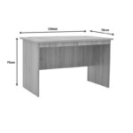 Work desk Anze natural melamine 120x70x75cm - Image 4