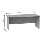 Work desk Anze natural melamine 180x93.5x75cm - Слика 4