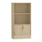 Bookcase Negan sonoma melamine 60x30x120cm