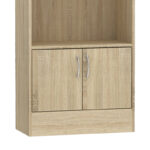 Bookcase Negan sonoma melamine 60x30x120cm - Image 4