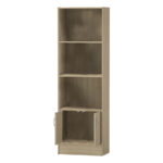 Bookcase Negan sonoma melamine 57x33x180cm - Слика 2