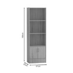 Bookcase Negan sonoma melamine 57x33x180cm - Слика 5