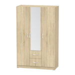 Three-leaf wardrobe Dillion sonoma melamine 120x52x190cm