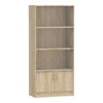 Bookcase Burcy oak 80x40x177cm
