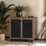 Shoe cabinet Ronan walnut 70.5x35x.66cm - Слика 2