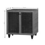 Shoe cabinet Ronan wenge 70.5x35x.66cm - Слика 4