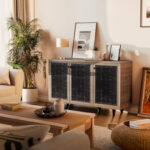 Shoe cabinet Ronan walnut 105x35x.66cm - Слика 2