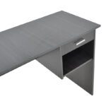 Work desk with drawer Michael grey 88x45x72cm - Слика 5