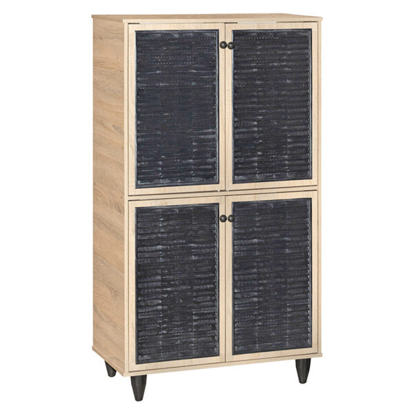 Shoe cabinet Ronan natural 70.5x35x122cm