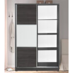 Wardrobe with 2 sliding doors Griffin in wenge eo colour 121x56.5x180.5cm - Слика 2