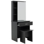 Dressing table with mirror Zelia in wenge eo colour 60x40.5x151cm - Слика 2