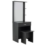 Dressing table with mirror Zelia in wenge eo colour 60x40.5x151cm