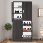 Shoe cabinet Felicity wenge eo 60x32x127cm - Image 2
