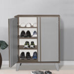Shoe cabinet Milana sonoma rw-anthracite 74x38x95cm - Image 2