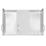 Cabinet Zelia 3 doors white 90x42x60cm - Слика 2
