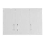 Cabinet Zelia 3 doors white 90x42x60cm - Слика 3