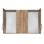 Cabinet Zelia 3 doors oak 90x42x60cm - Слика 2