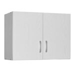 2 door wardrope and cabinet Zelia white 79x42x240cm - Image 4