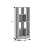 Bookcase Dividre sonoma oak melamine 80x30x181cm - Image 5