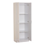 2 doors wardrobe Jonar white color melamine 60x42x180cm - Слика 2