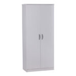 Двокрилен гардеробер Zelia во бела нијанса 79x42x180 см