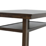 Bar table Tenor natural wood rubberwood-MDF walnut 150x90x91.5cm - Слика 5
