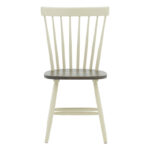 Larus natural wood rubberwood anthracite chair-white 50x49x90cm - Слика 3