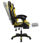 Runner gaming office chair PVC black-fabric yellow - Слика 3