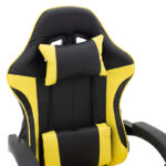 Runner gaming office chair PVC black-fabric yellow - Слика 5